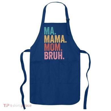 Ma Mama Mom Bruh Mothers Day Funny Vintage For Mother Gift Apron