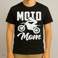 Moto Mom Motocross Dirt Bike Mother's Day T-Shirt thumb 3