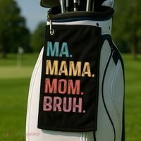 Ma Mama Mom Bruh Mommy Funny Saying Mother Golf Towel thumb 2