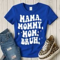 Mama Mommy Mom Bruh Funny Mom Mothers Day Gift Women's T-Shirt thumb 3