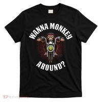 Monkey Motorcycle T-Shirt thumb 0
