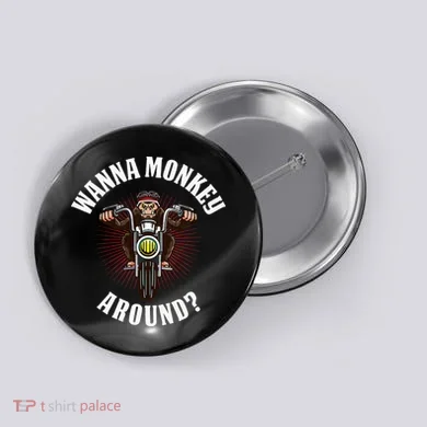 Monkey Motorcycle Button