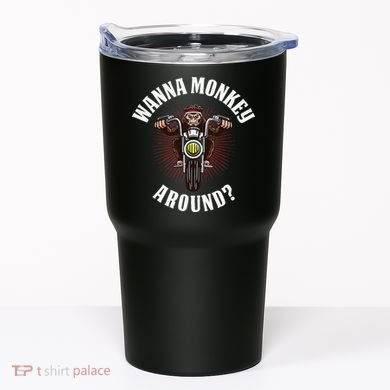 Monkey Motorcycle Tumbler