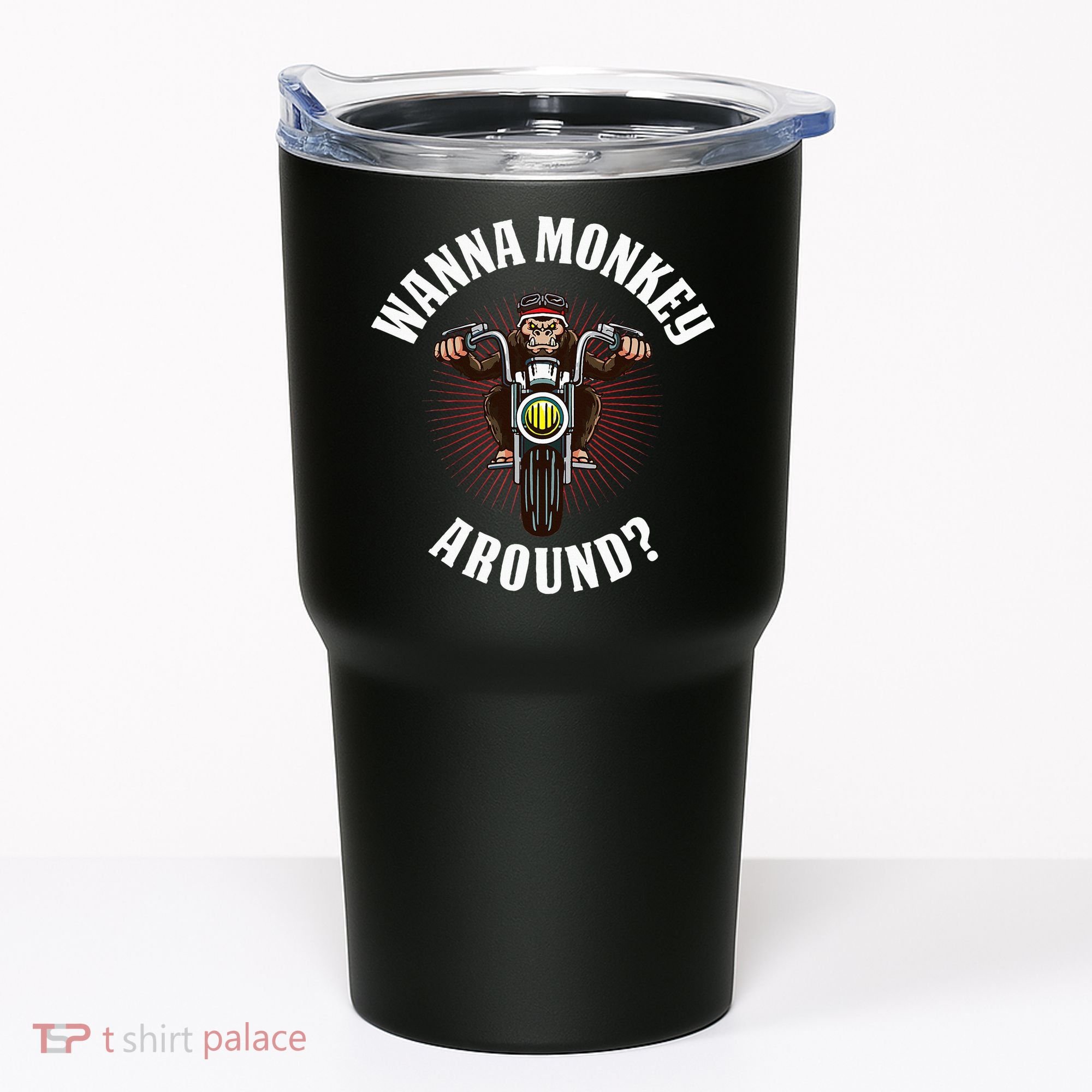Monkey Motorcycle Tumbler