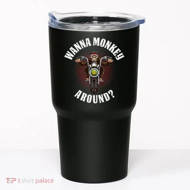 Monkey Motorcycle Tumbler