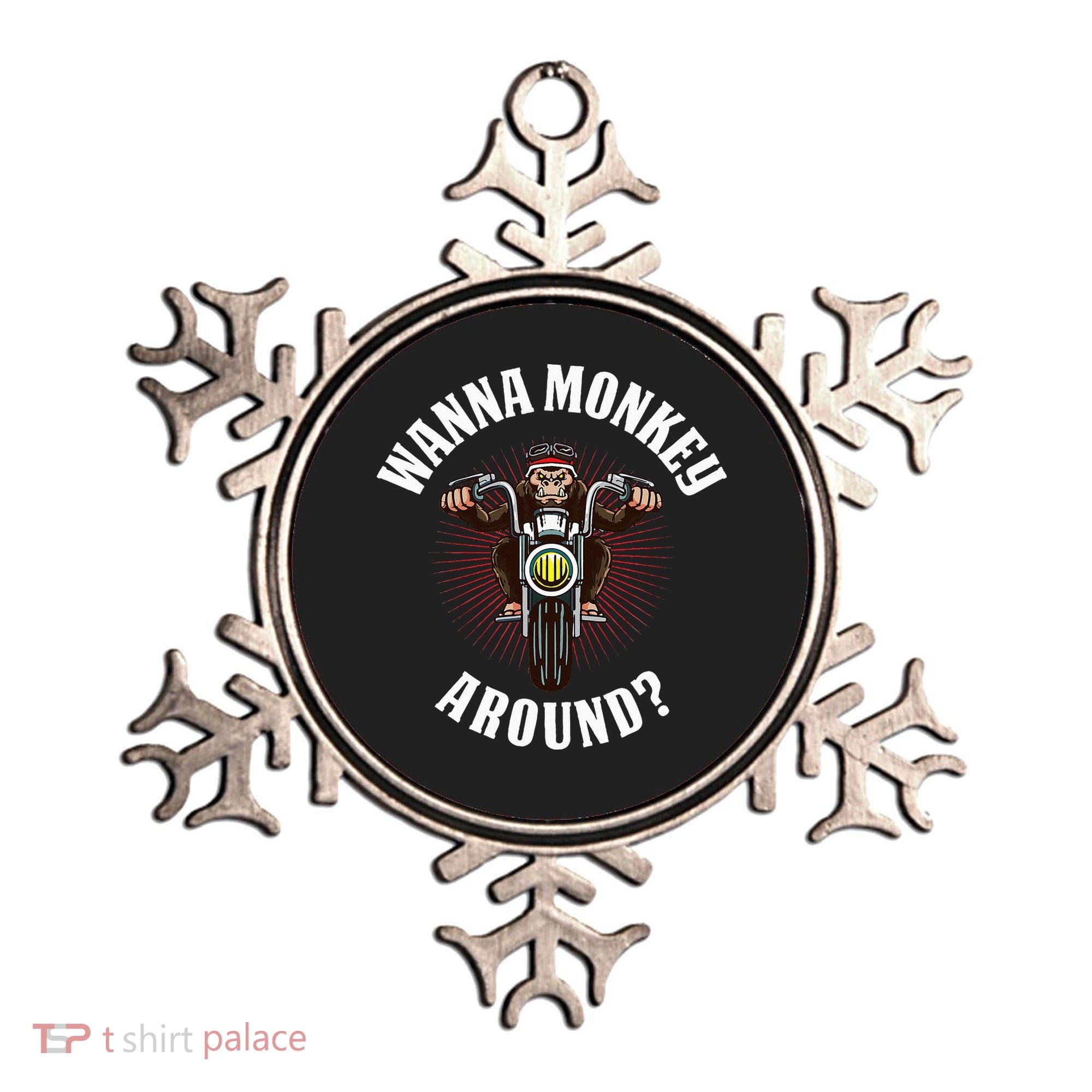 Monkey Motorcycle Ornament