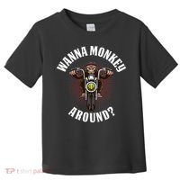 Monkey Motorcycle Toddler T-Shirt thumb 0