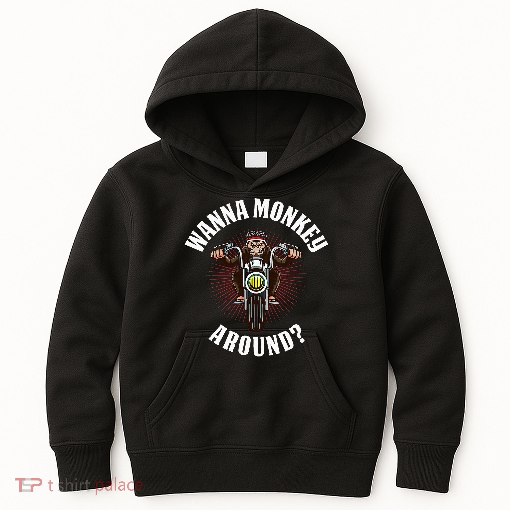 Monkey Motorcycle Kids Hoodie