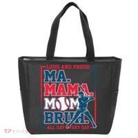 Ma Mama Mom Bruh Baseball Loud And Proud All Day Every Day Gift Tote Bag thumb 0