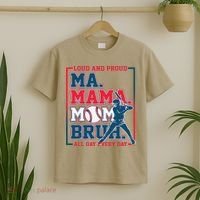 Ma Mama Mom Bruh Baseball Loud And Proud All Day Every Day Gift T-Shirt thumb 2