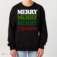 Merry Merry Merry Christmas Women's Sweatshirt thumb 0