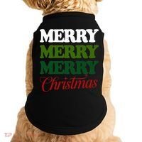 Merry Merry Merry Christmas Doggie Tank thumb 0