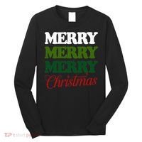 Merry Merry Merry Christmas Long Sleeve Shirt thumb 0