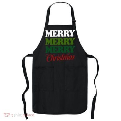 Merry Merry Merry Christmas Apron