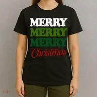 Merry Merry Merry Christmas T-Shirt thumb 4