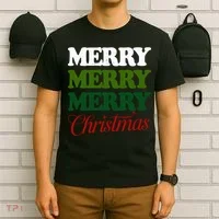 Merry Merry Merry Christmas T-Shirt thumb 6