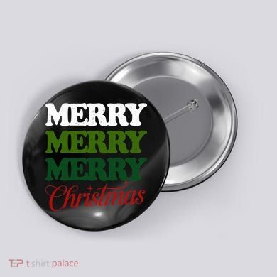 Merry Merry Merry Christmas Button