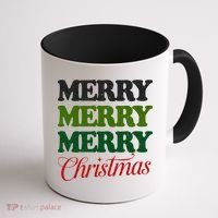 Merry Merry Merry Christmas Coffee Mug thumb 1