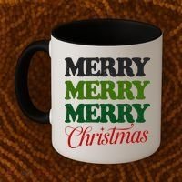 Merry Merry Merry Christmas Coffee Mug thumb 2