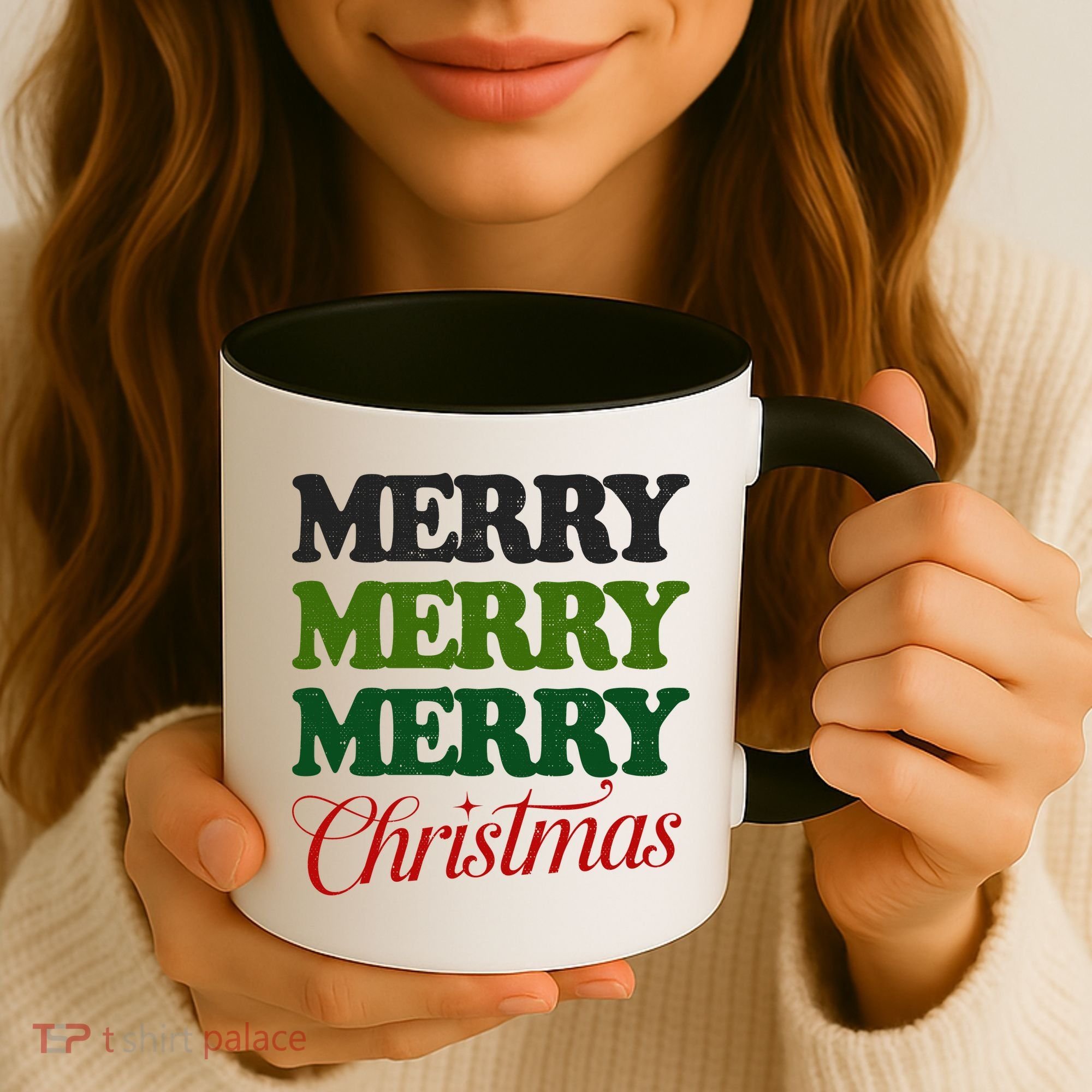 Merry Merry Merry Christmas Coffee Mug