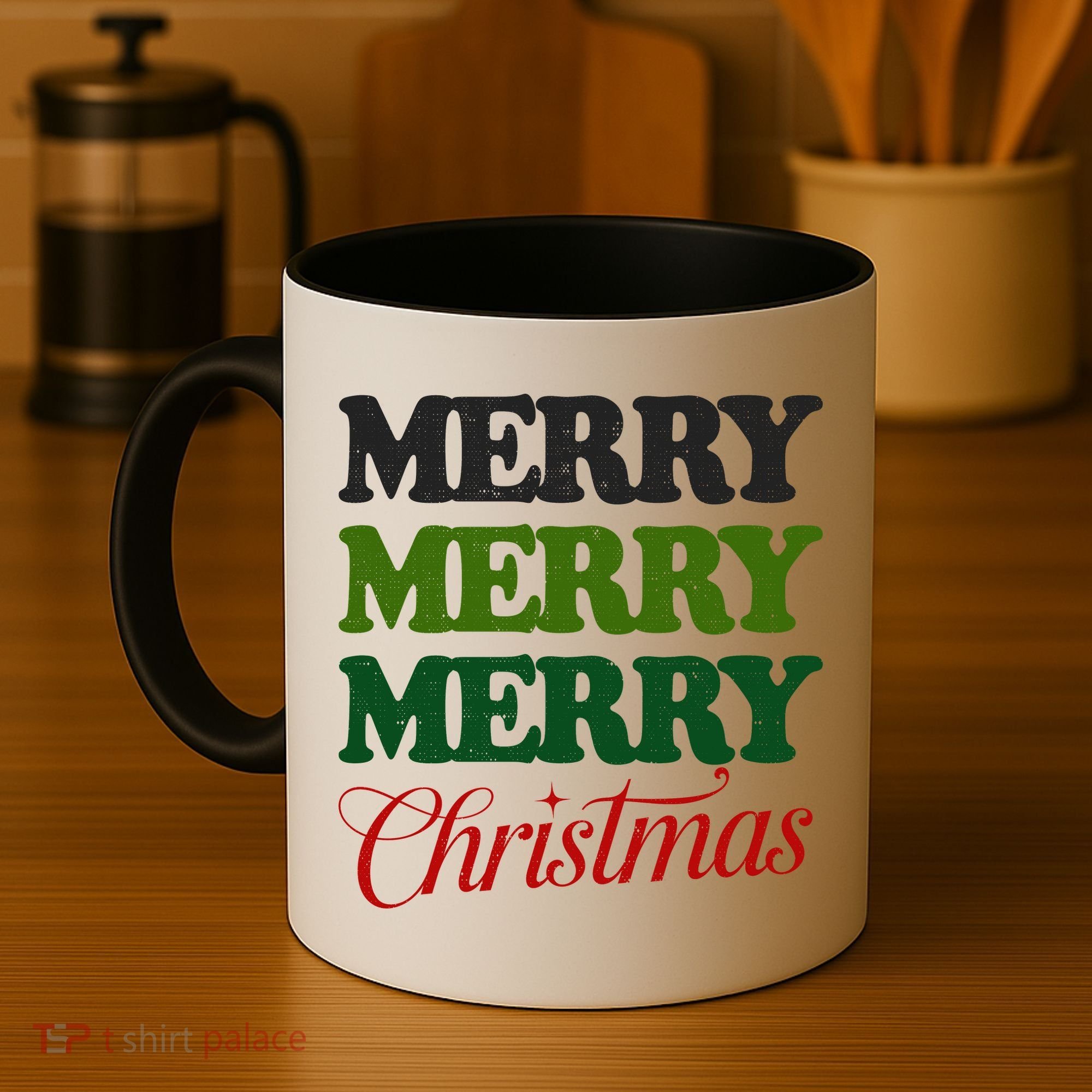 Merry Merry Merry Christmas Coffee Mug