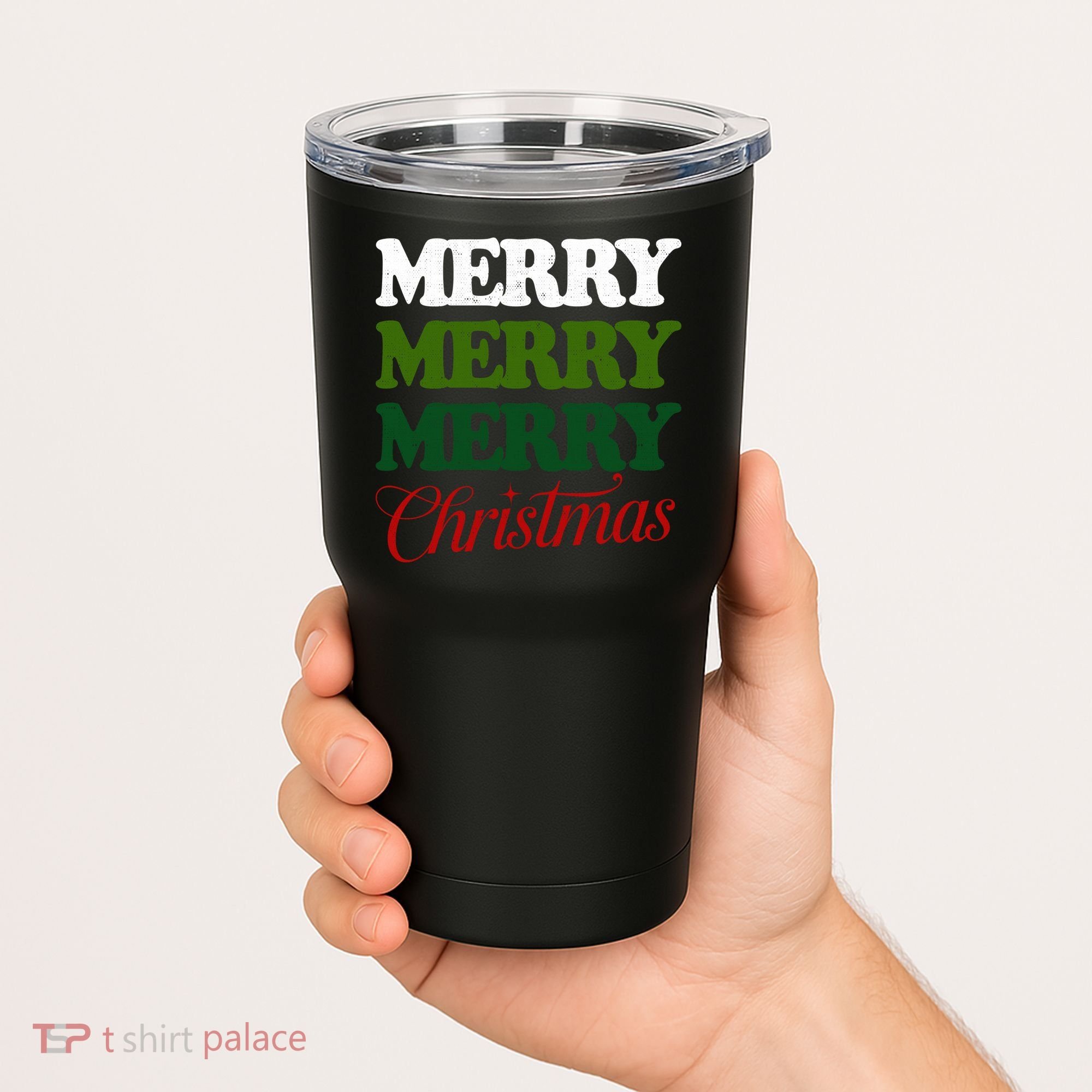 Merry Merry Merry Christmas Tumbler