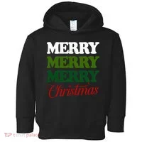 Merry Merry Merry Christmas Toddler Hoodie thumb 0