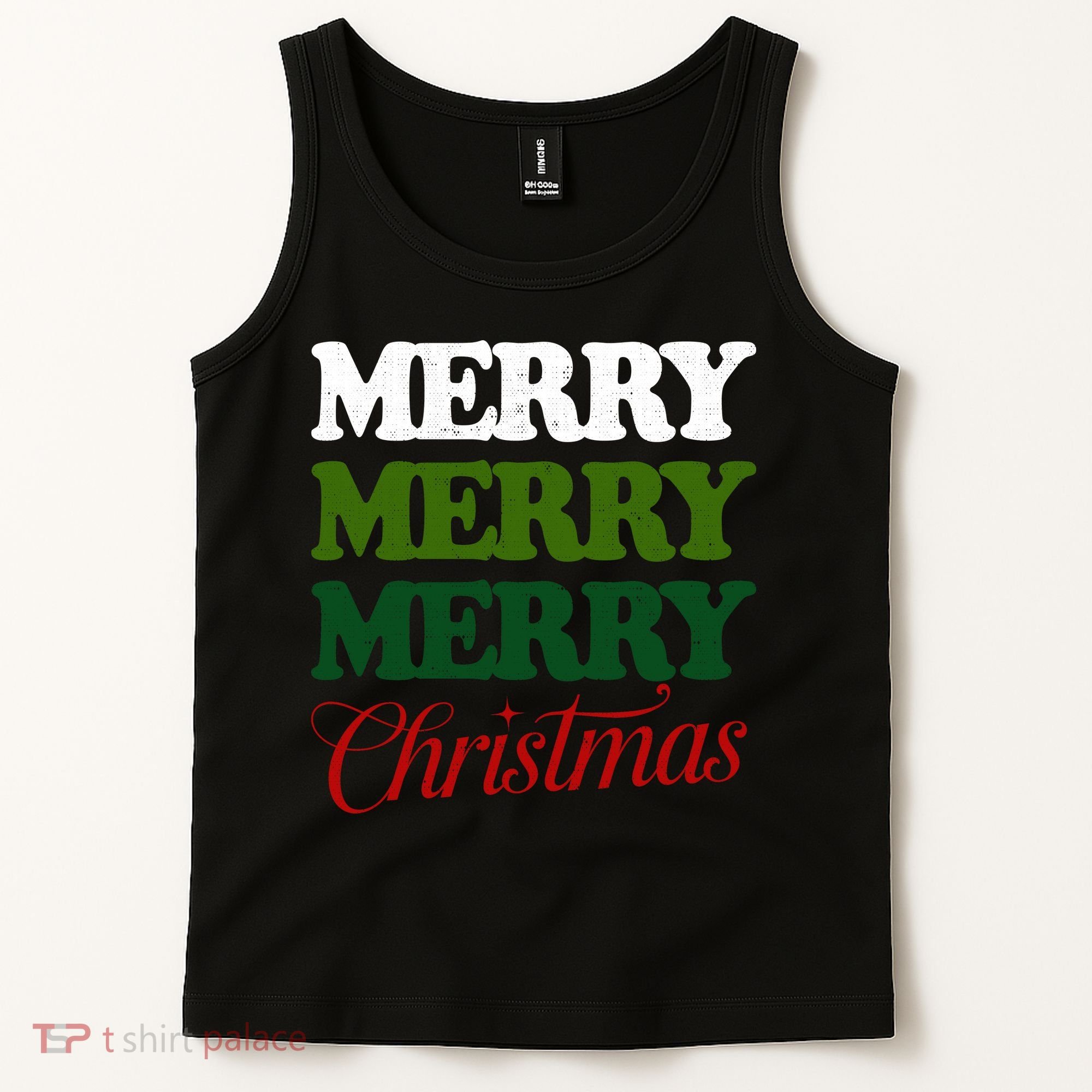 Merry Merry Merry Christmas Tank Top