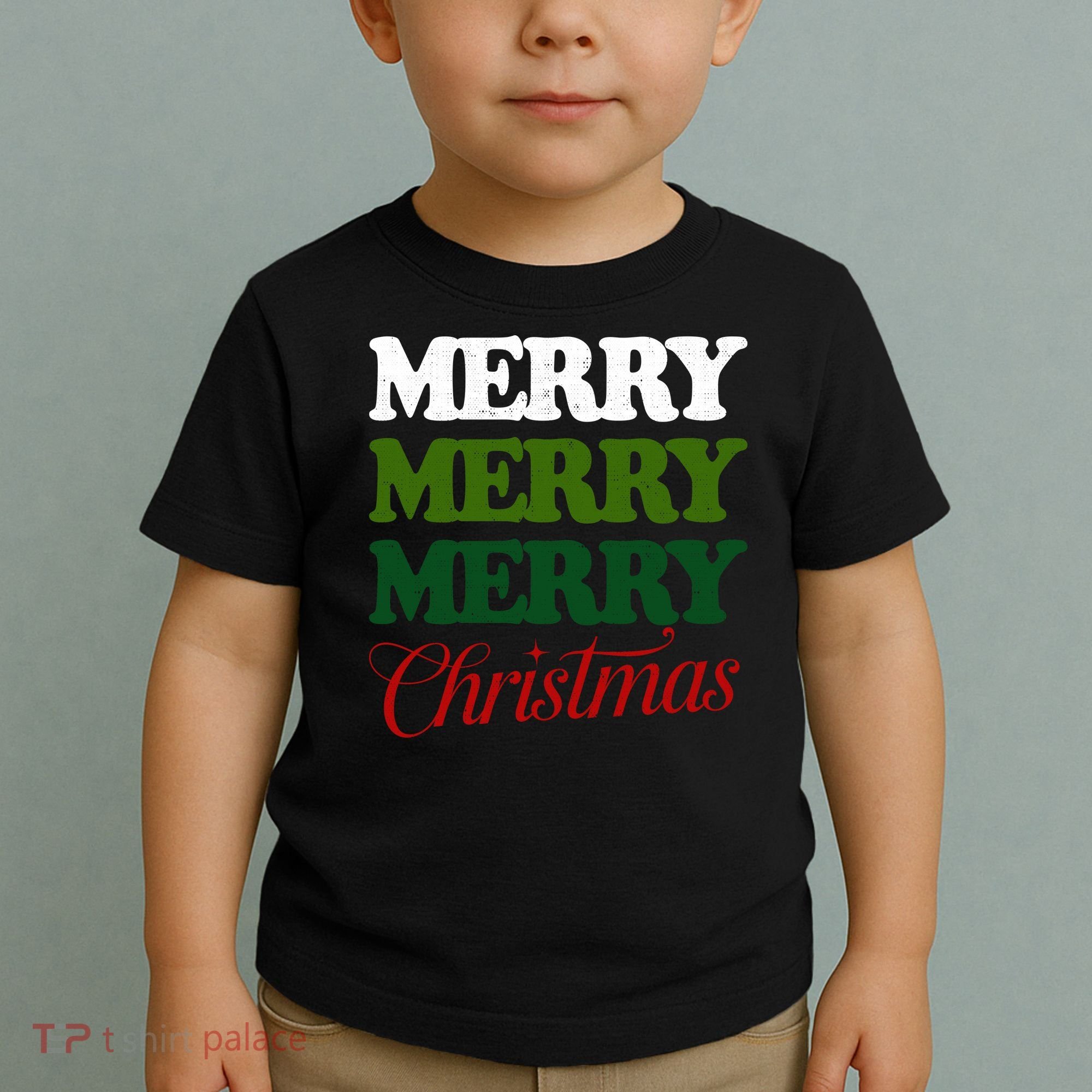 Merry Merry Merry Christmas Toddler T-Shirt