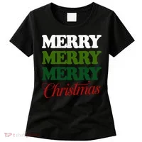 Merry Merry Merry Christmas Women's T-Shirt thumb 0