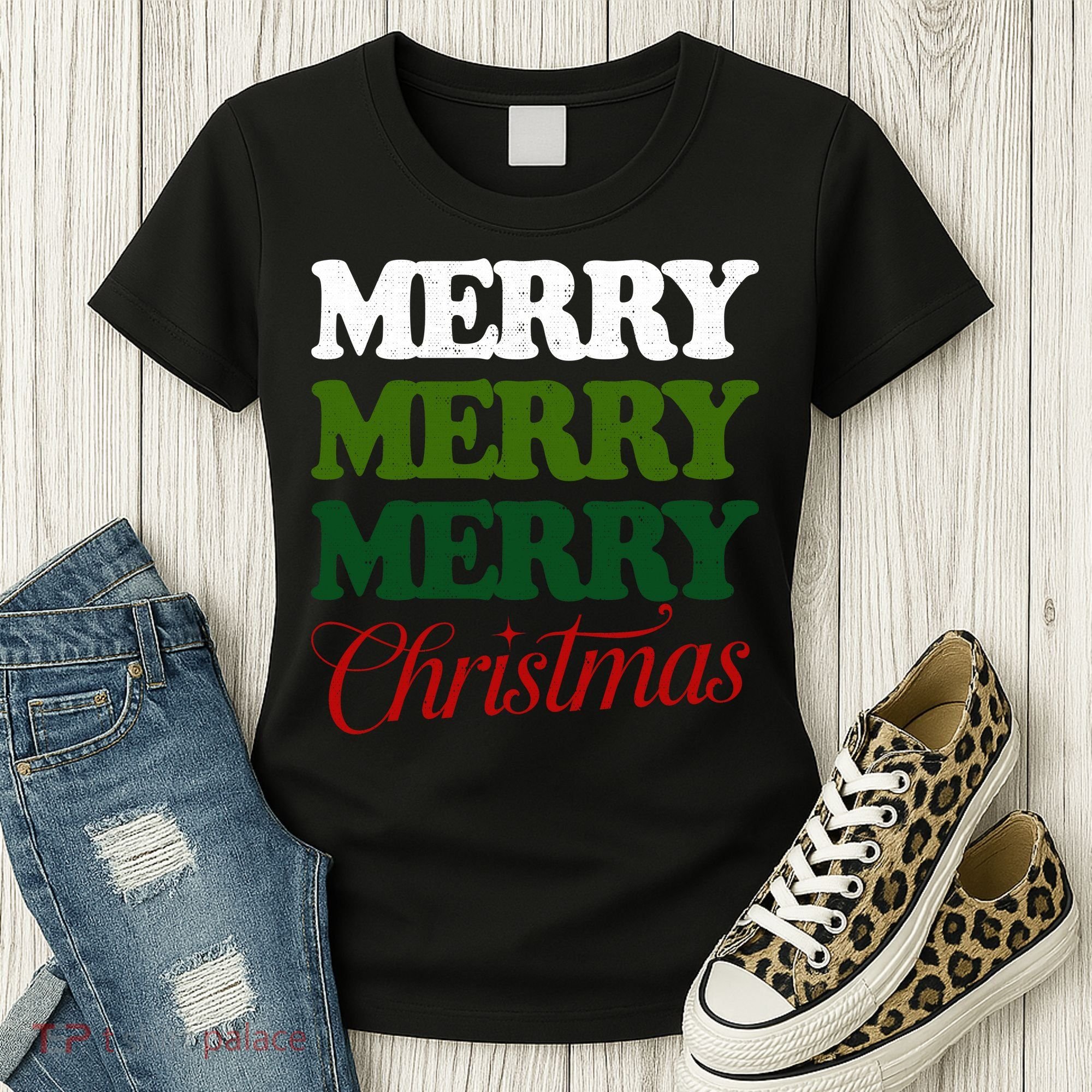 Merry Merry Merry Christmas Women's T-Shirt