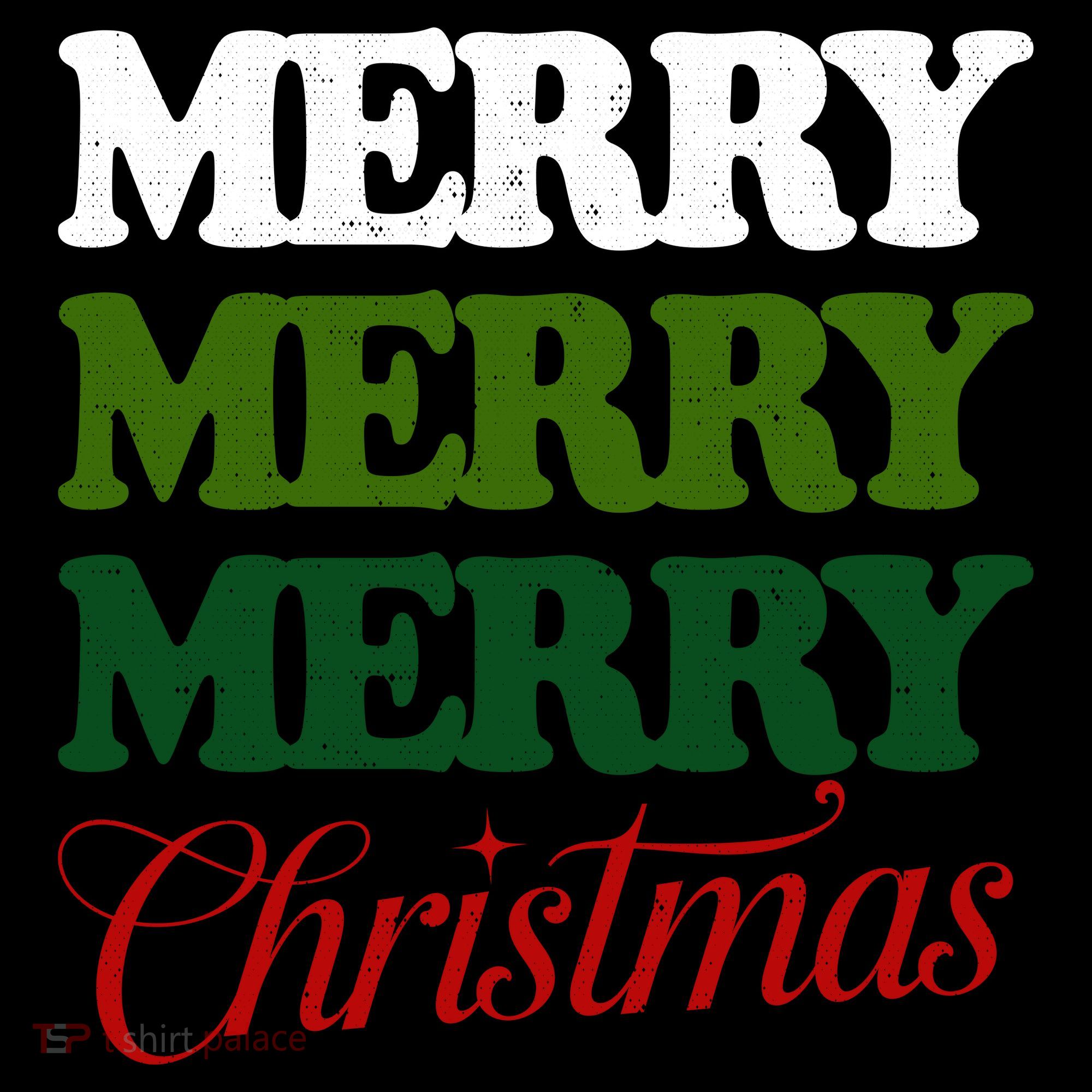 Merry Merry Merry Christmas Women's T-Shirt