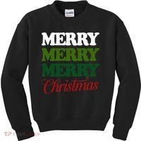 Merry Merry Merry Christmas Kids Sweatshirt thumb 0