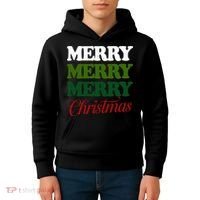 Merry Merry Merry Christmas Kids Hoodie thumb 4