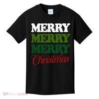 Merry Merry Merry Christmas Kids T-Shirt thumb 0