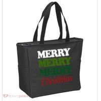 Merry Merry Merry Christmas Tote Bag thumb 2