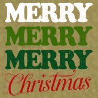 Merry Merry Merry Christmas Garment-Dyed Women's Muscle Tee thumb 6