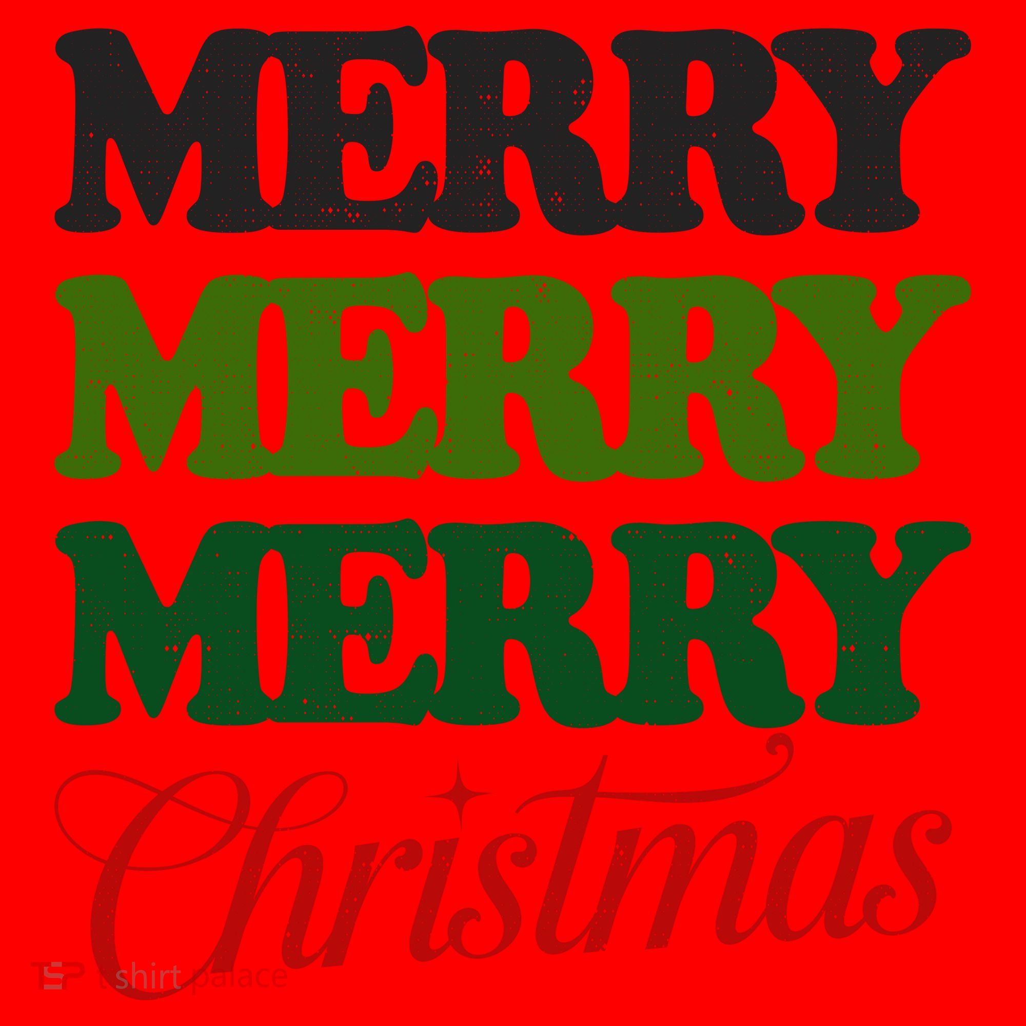 Merry Merry Merry Christmas Santa Hat