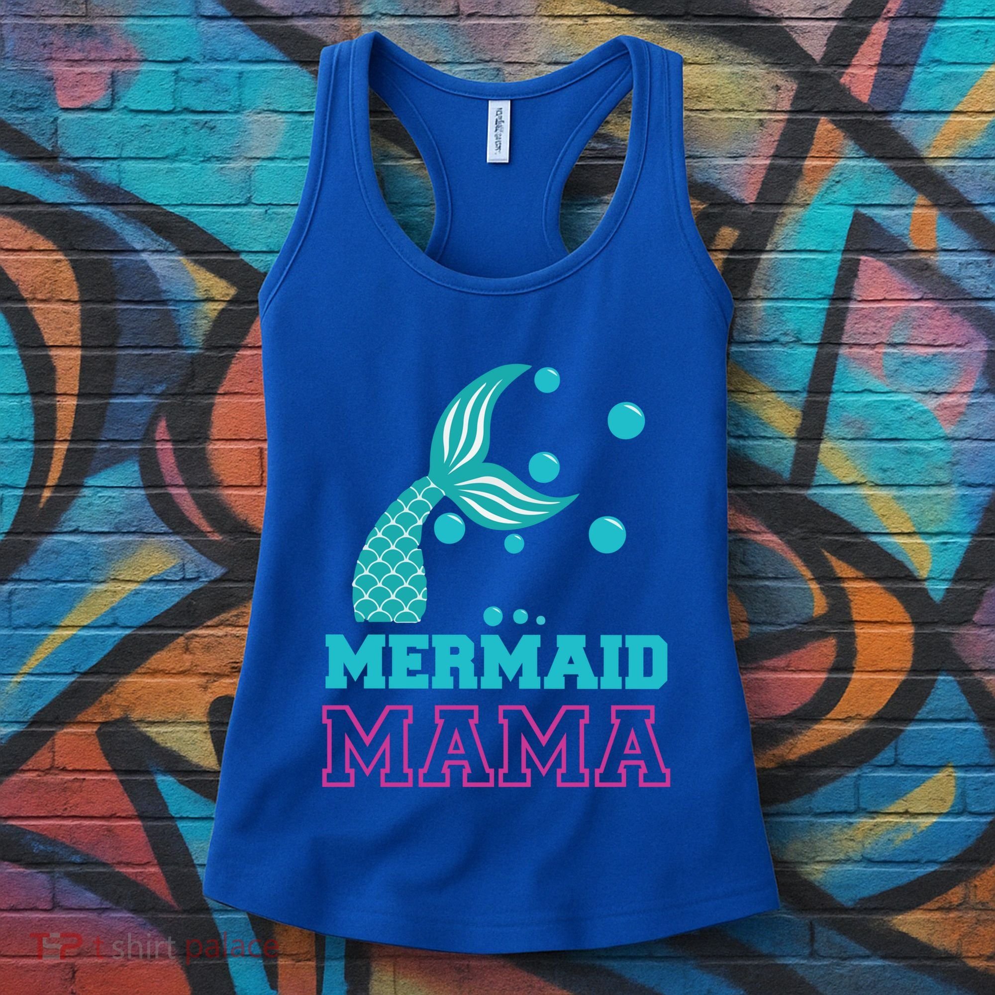 Mermom Mermaid Mom Meaningful Gift Ocean Beach Pool Party Swimming Great Gift Women's Tank Top