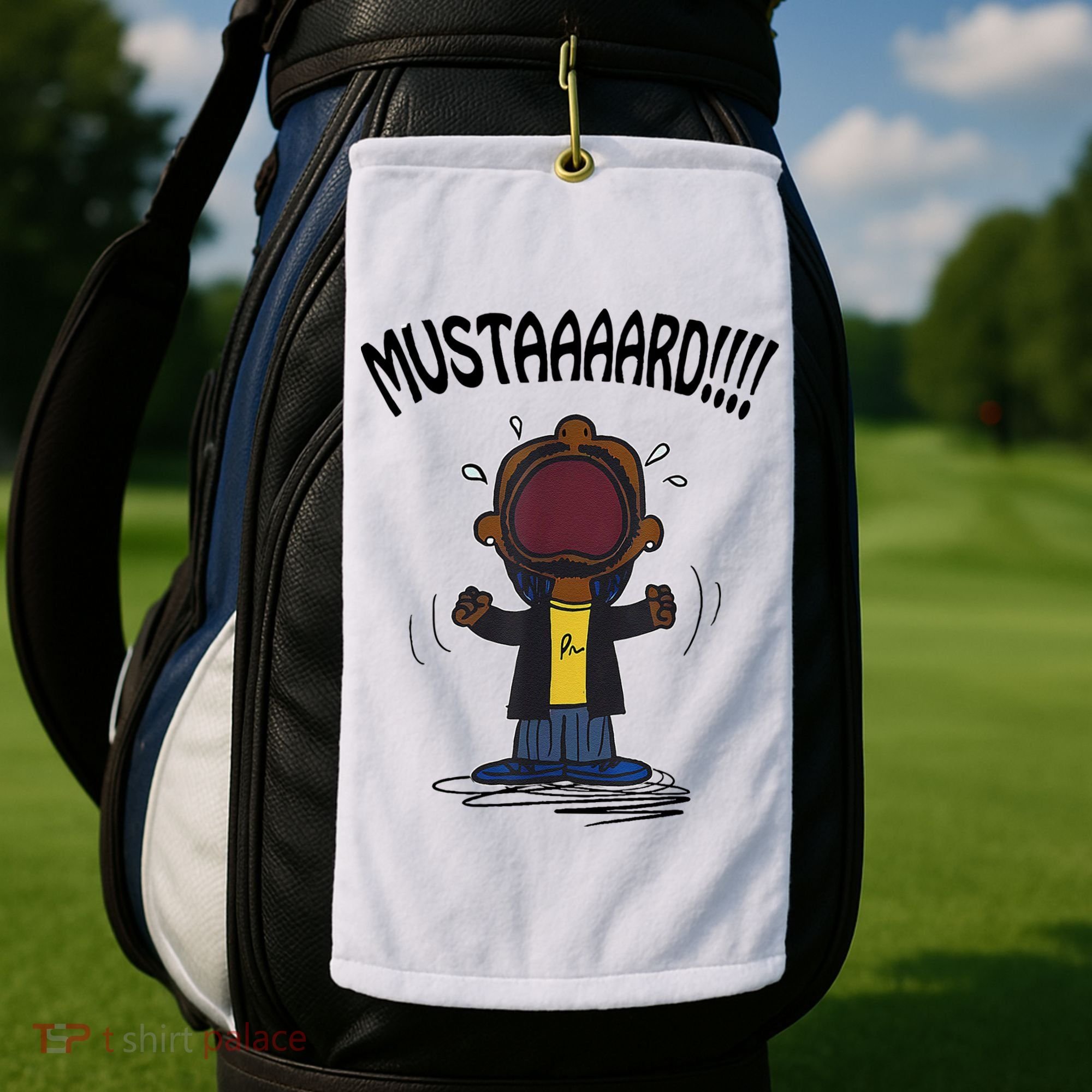 Mustard Meme Golf Towel