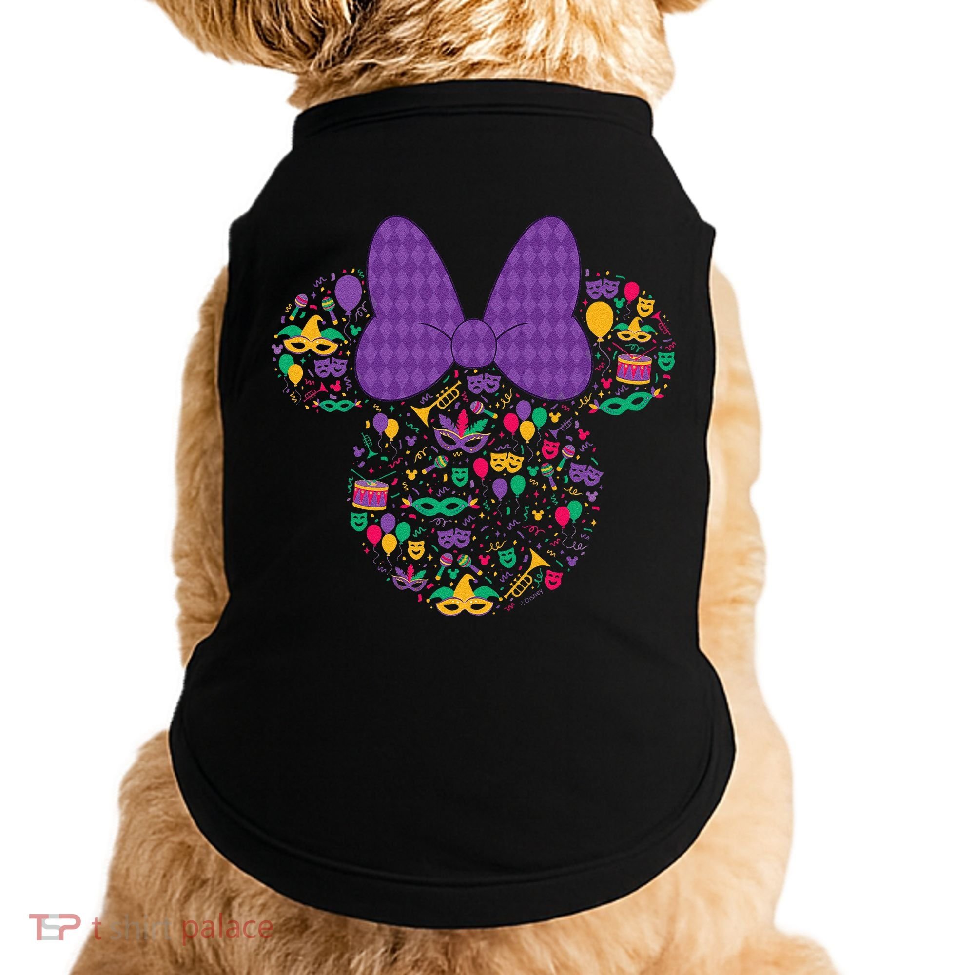Minnie Mouse Mardi Gras Carnival Holiday Icon Doggie Tank