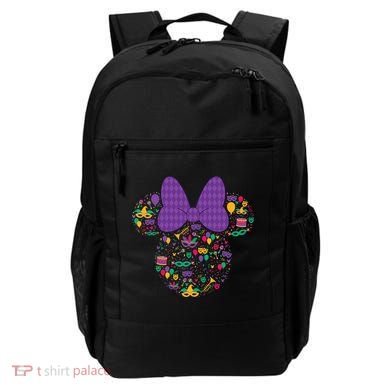 Minnie Mouse Mardi Gras Carnival Holiday Icon Backpack