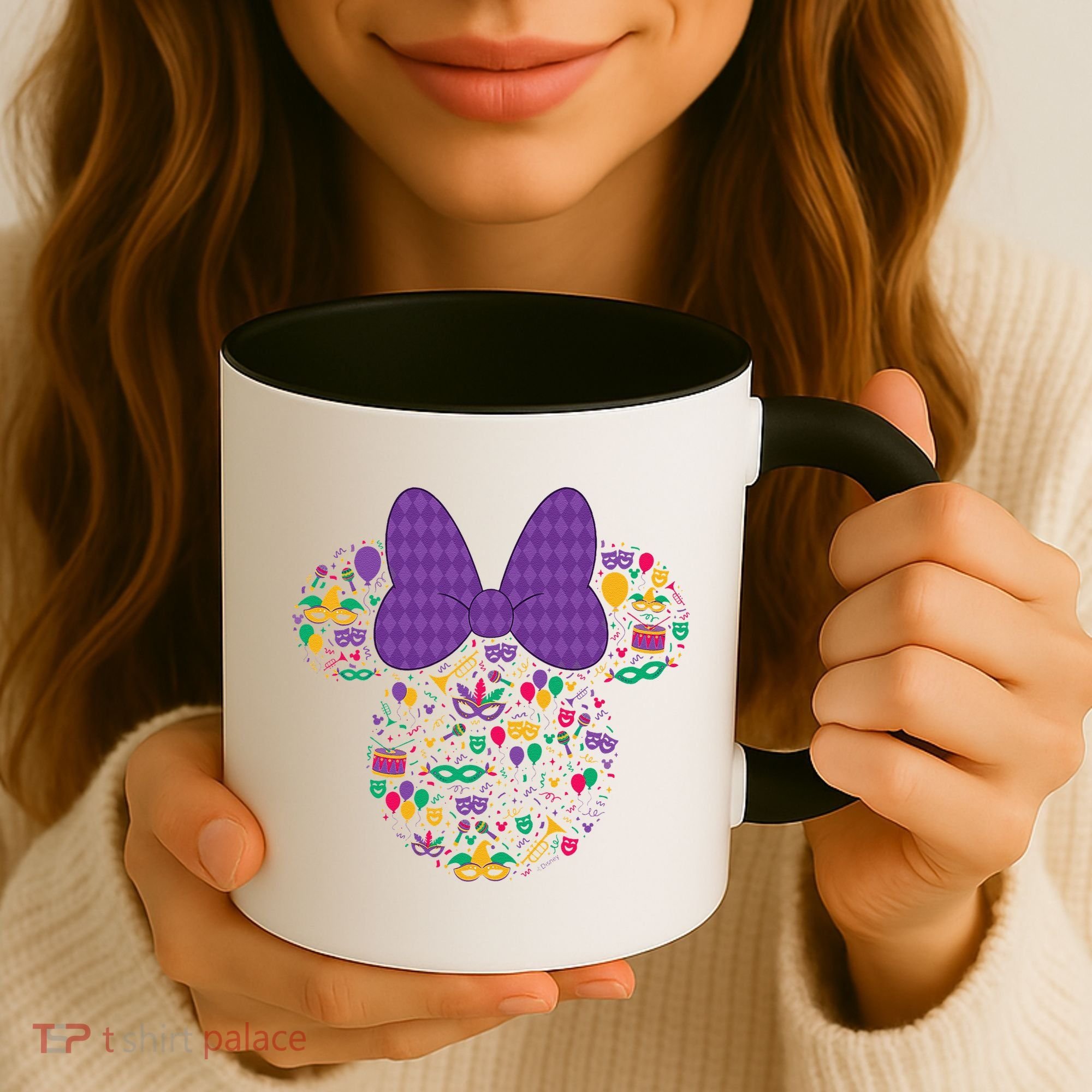 Minnie Mouse Mardi Gras Carnival Holiday Icon Coffee Mug