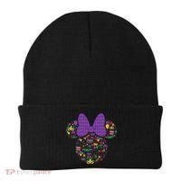 Minnie Mouse Mardi Gras Carnival Holiday Icon Beanie thumb 0