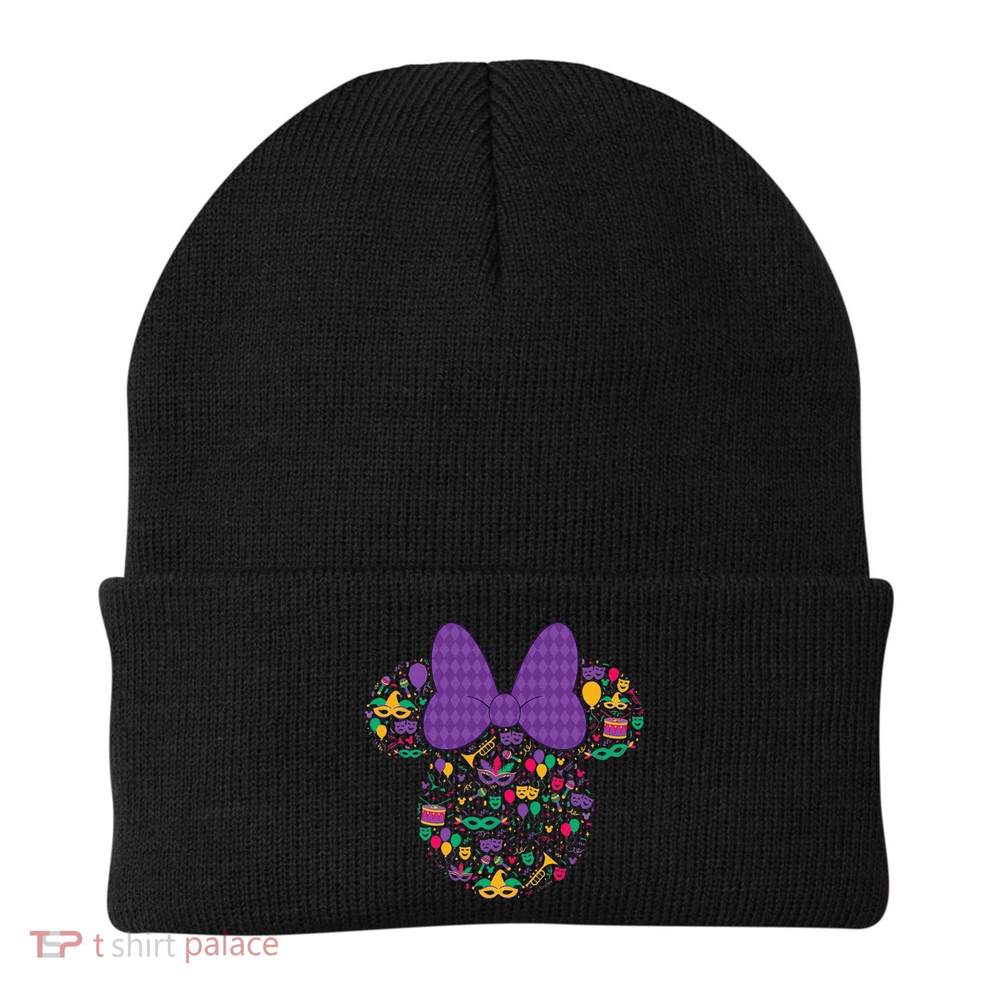 Minnie Mouse Mardi Gras Carnival Holiday Icon Beanie