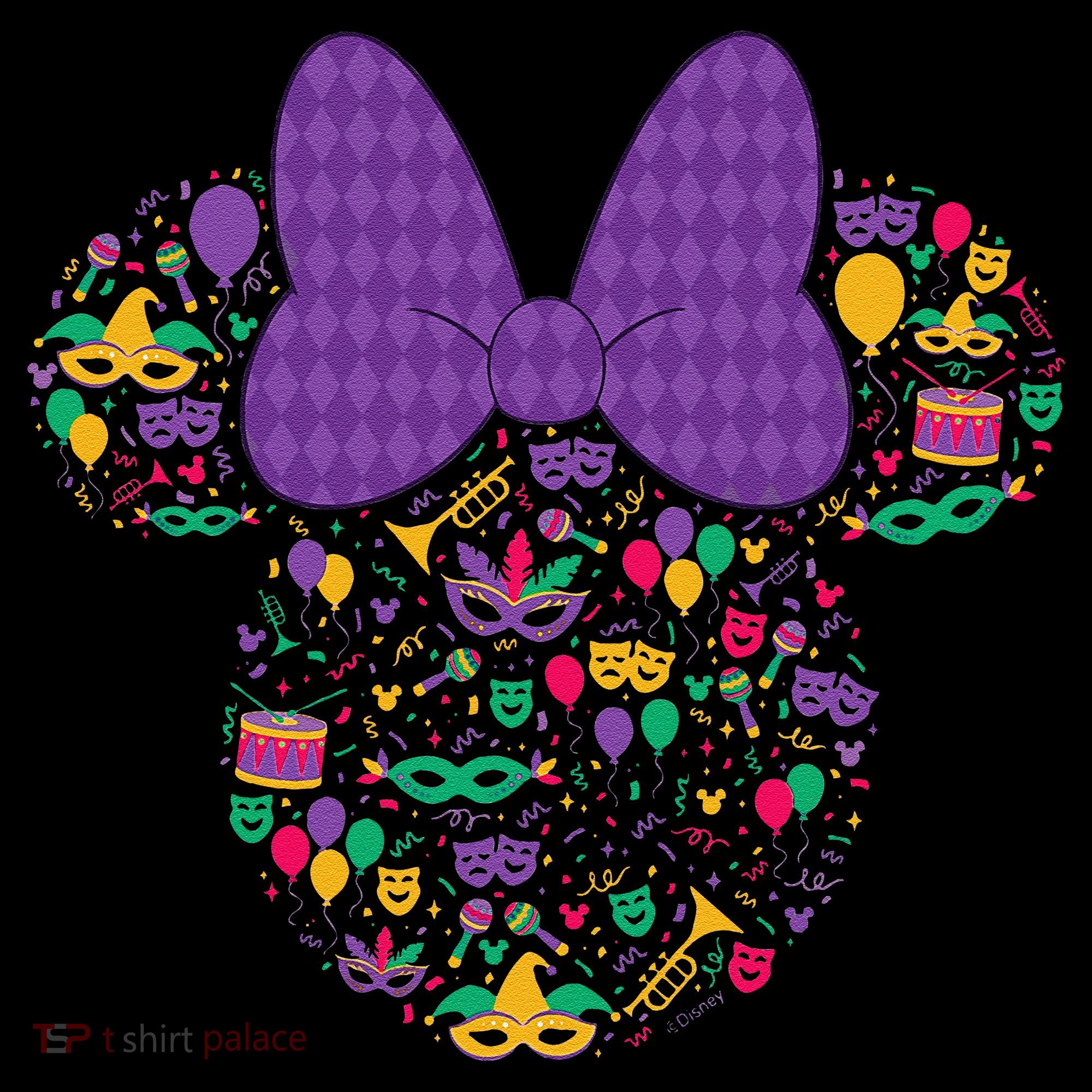 Minnie Mouse Mardi Gras Carnival Holiday Icon Women's Hoodie
