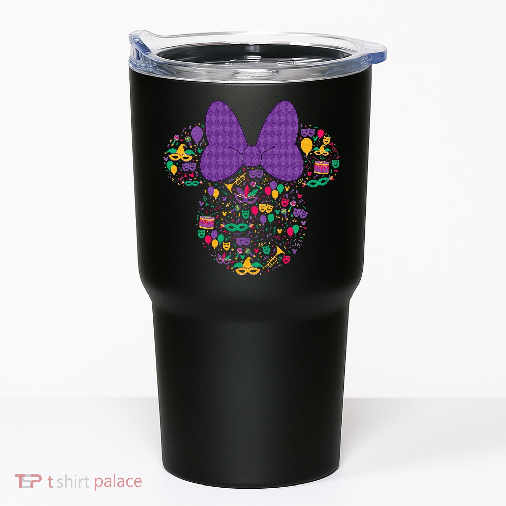 Minnie Mouse Mardi Gras Carnival Holiday Icon Tumbler