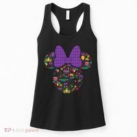 Minnie Mouse Mardi Gras Carnival Holiday Icon Women's Tank Top thumb 0