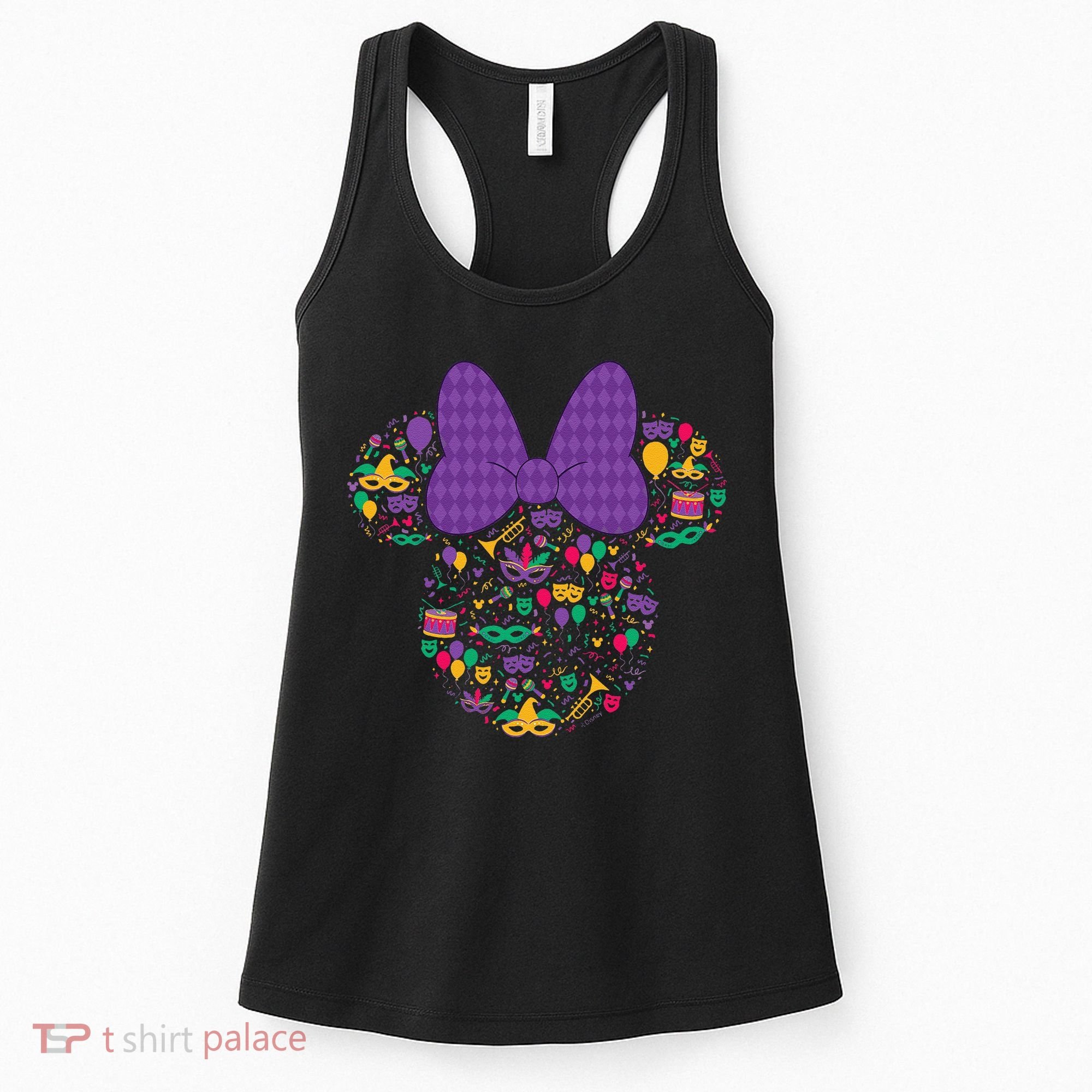 Minnie Mouse Mardi Gras Carnival Holiday Icon Women's Tank Top