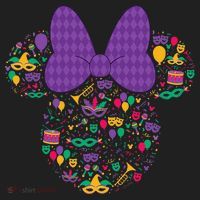Minnie Mouse Mardi Gras Carnival Holiday Icon Hat thumb 2